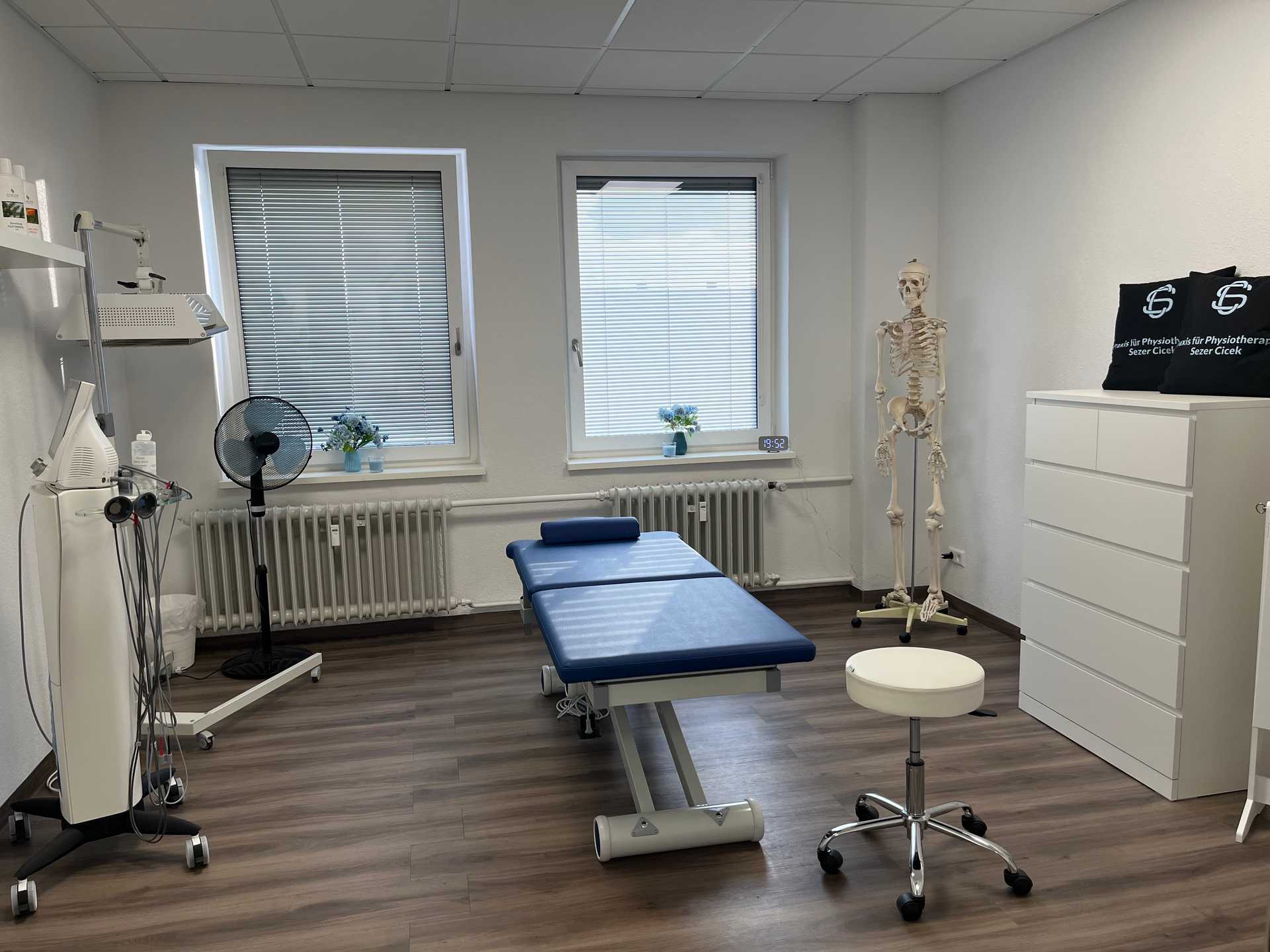 Eubes unserer modernen Zimmer in welcher die Physiotherapie statt findet